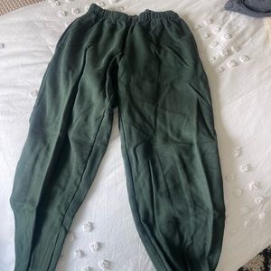 forest green brandy melville sweatpants